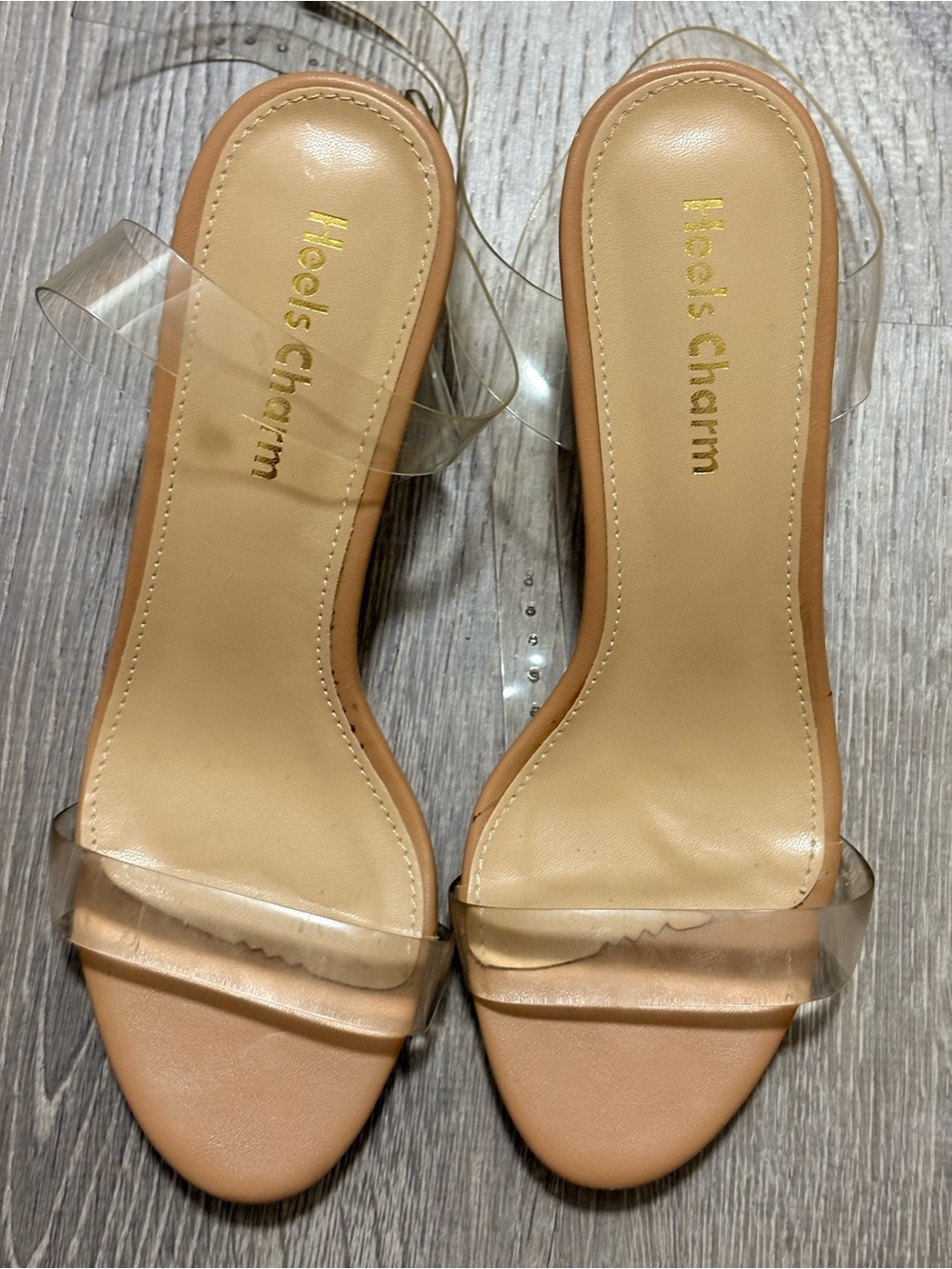 Clear heels